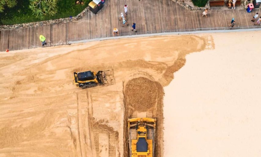 Sand profiling at Noosa