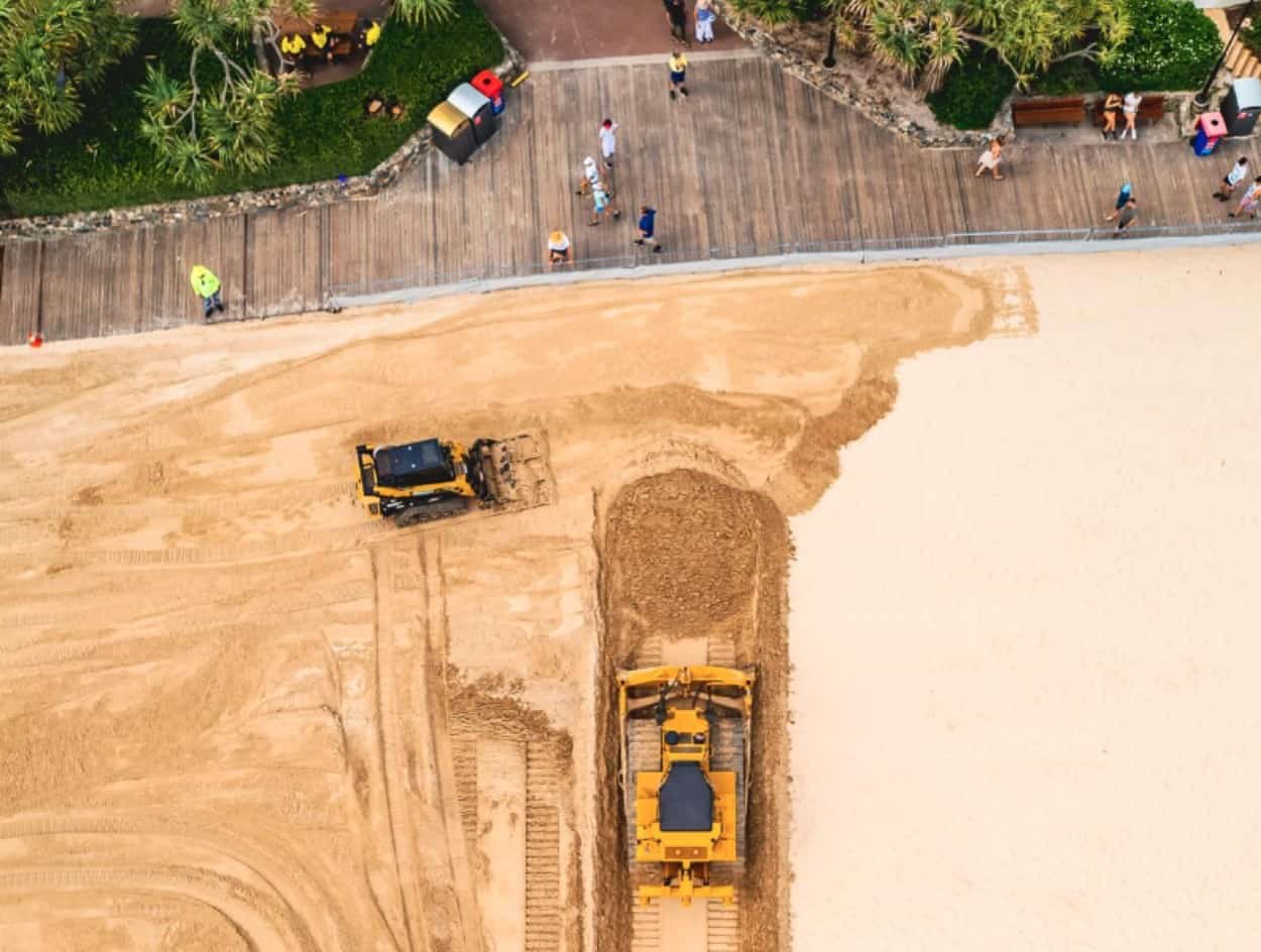 Sand profiling at Noosa